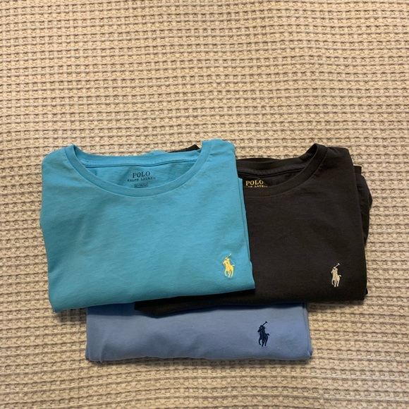Ralph Lauren Polo T-shirt size Medium Carson Blue Color - Picture 3 of 5